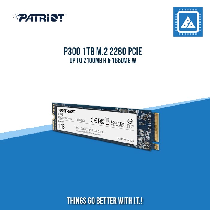 P300 1TB M.2 2280 PCIE UP TO 2100MB R & 1650MB W P300 1TB M.2 2280 PCIE UP TO 2100MB R & 1650MB W